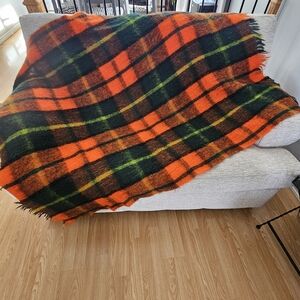 Vintage Multi-colour Mohair Throw